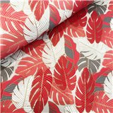 Papier indien fait main Flutter feuilles orange rouge vert