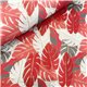 Papier indien Flutter feuilles orange rouge vert