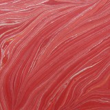 Papier marbré lido rouge et argent