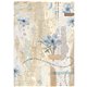 Papier de riz Stamperia Create Happiness Secret Diary blue flower A4