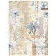 Papier de riz Stamperia Create Happiness Secret Diary blue flower A4