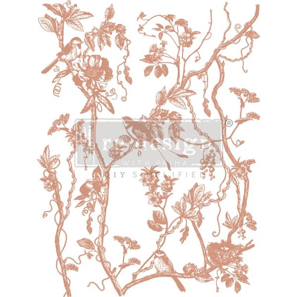 Transfert pelliculable Gold Foil Kacha Redesign Bird Watching 45x60cm