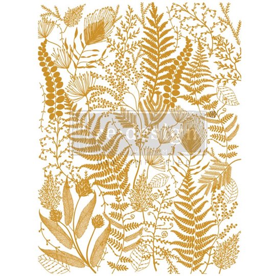 Transfert pelliculable Gold Foil Kacha Redesign Foliage Finesse 45x60cm