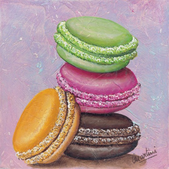 Carte d'art Catherine Martini macarrons Carte d'art Catherine Martini macarrons