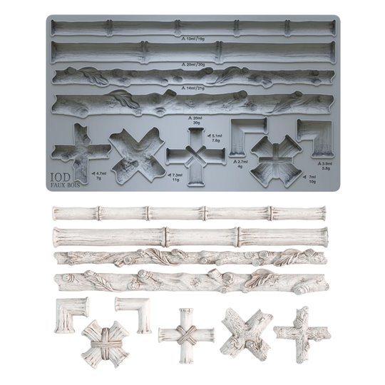 Moule silicone IOD Faux Bois