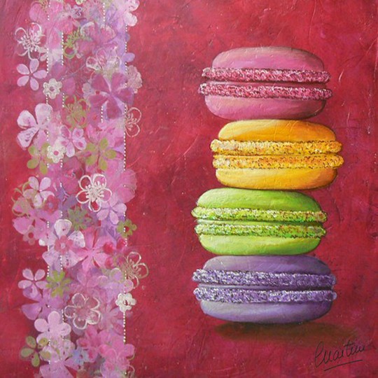 Carte postale Catherine Martini macarrons Carte postale Catherine Martini macarrons