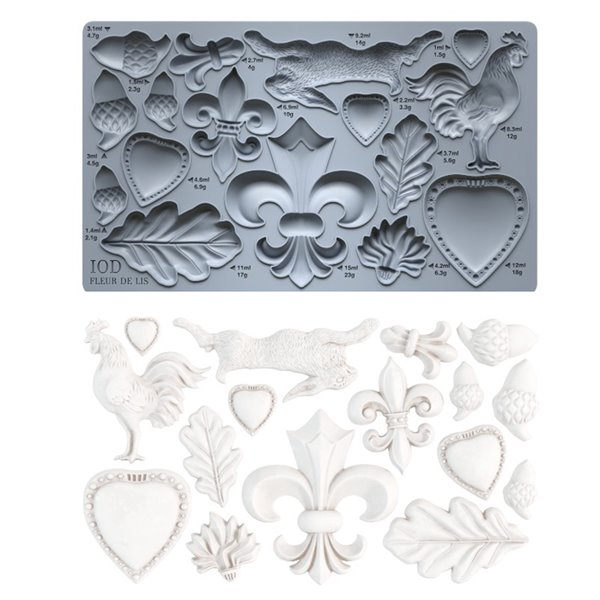 Moule silicone IOD Fleur de Lis