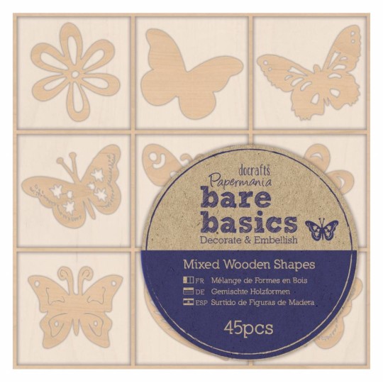 Chipboard fleurs et papillons 45p Chipboard fleurs et papillons 45p