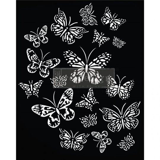 Pochoir décoratif grand format Butterfly Love Redesign 50x40cm 