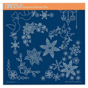 Groovi gabarit parchemin Petites décorations de Noël 15x21cm