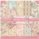 Papier scrapbooking assortiment Stamperia 10f 20x20 Shabby Rose