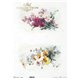 Papier de riz floral printemps camomile A3