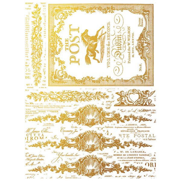 Transfert foil Gilded IOD Etiquettes 30x40cm 4f