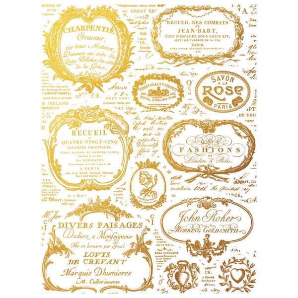 Transfert foil Gilded IOD Etiquettes 30x40cm 4f