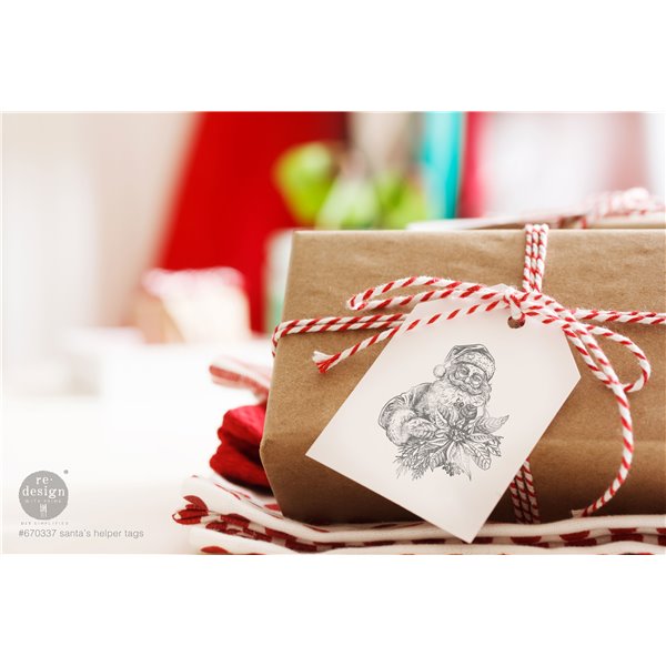 Tampons Redesign Santa's Helper Tags