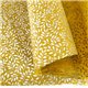 Papier népalais lokta LamaLi Saule jaune motifs feuilles argent