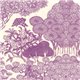 Papier népalais lokta LamaLi Kongpo naturel motifs violet
