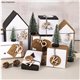 Chiffres bruts en bois Calendrier de l'avent Noël 3cm + ficelle