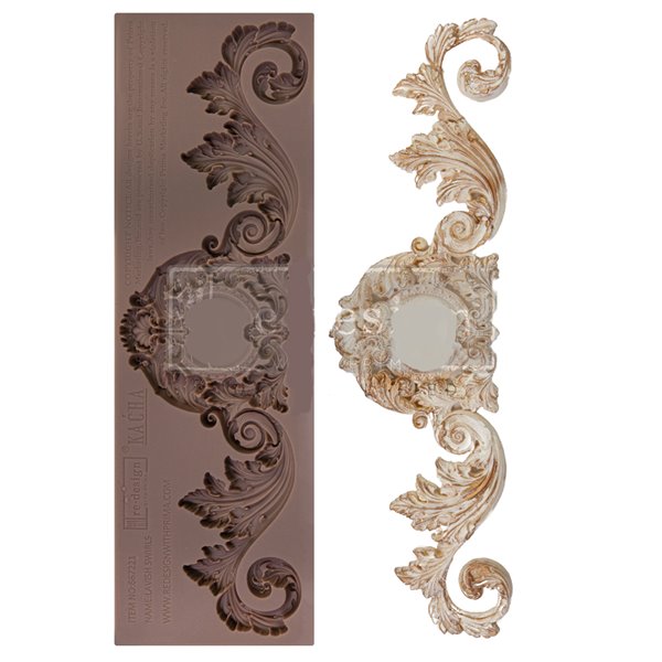 Moule ReDesign en silicone Kacha Lavish Swirls 7x25cm 