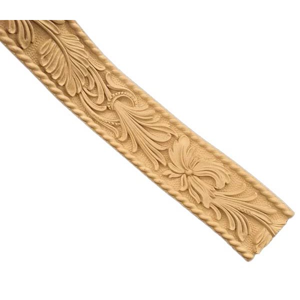 Moulure décorative en longueur flexible frise de fleurs 6x215cm