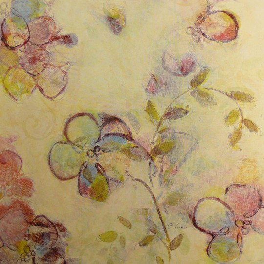 Carte d'art fleurs floral rythm Claire Lerner