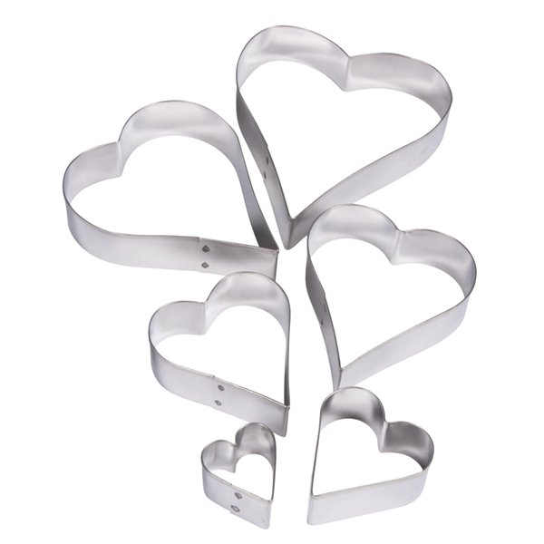 Emporte-pièces décoratif Coeur x6