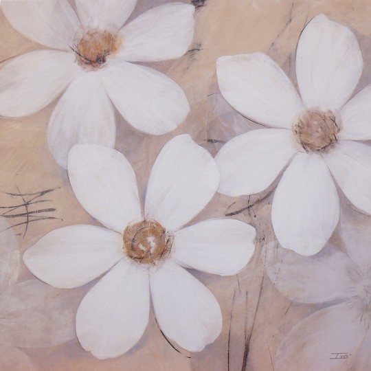 Carte d'art fleurs modern pale blossoms Carte d'art fleurs modern pale blossoms