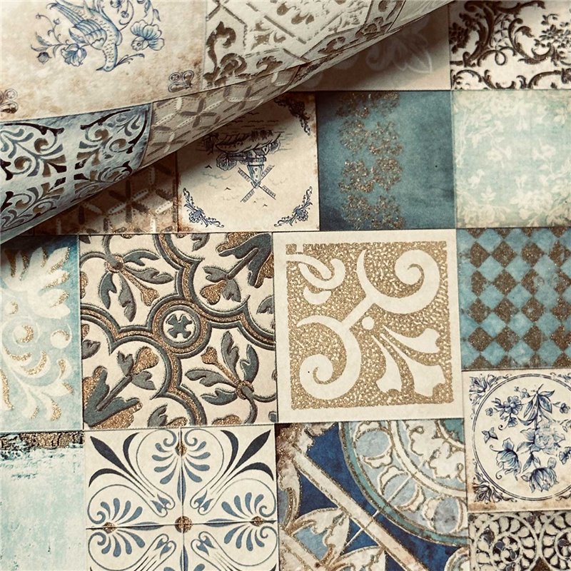 Papier Cadeau Motifs Assortis | 4 Feuilles 50x70cm | MegaCrea DIY