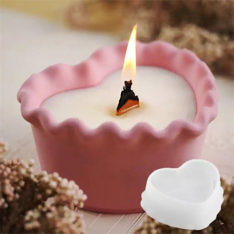Moules Silicone Maison 4 Pièces Pour Coeurs - Moule 3D DIY Pour Bougies, Plâtre Et Décoration Intérieure Noël