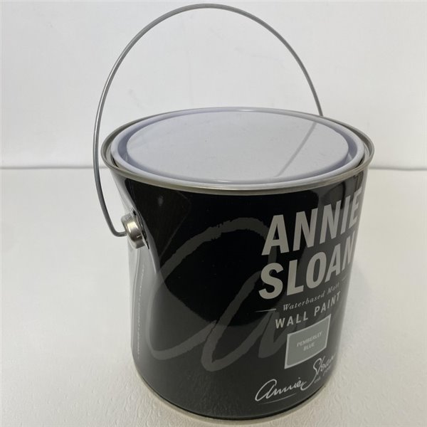 A SAISIR Peinture murale Annie Sloan Wall Paint bleu Pemberley Blue Bleu Vert 2,5L *pot légèrement endommagé*