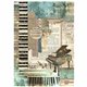 Papier de riz Stamperia Music piano A4