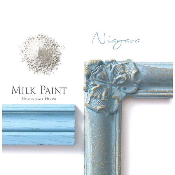 Peinture au lait Homestead bleu Niagara 50g