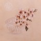 Carte d'art pommier en fleurs