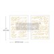 Transfert pelliculable Redesign Shimmering Script 20x28cm