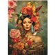 Papier de riz découpage femme cubaine 45x30cm