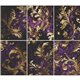 Papier de riz gaufré violet pour découpage A4 6 pièces