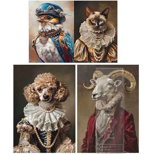 Papier fibre décoratif Redesign Lords and Ladies of the Wild 3f 29x41cm