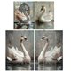Papier fibre décoratif Redesign Swan Serenity 3f 29x41cm