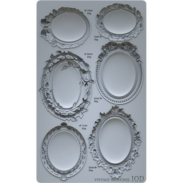 Moule silicone IOD Vintage Brooches
