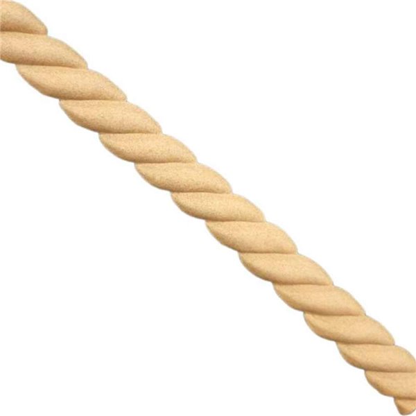 Moulure décorative en longueur flexible godron D 1,5x190cm Woodubend 
