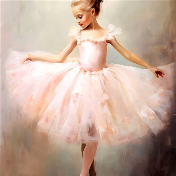 Papier de riz mûrier Petite ballerine A3