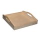 Plateau carré en bois 24x24x6,5cm