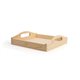 Plateau carré en bois 24x24x6,5cm