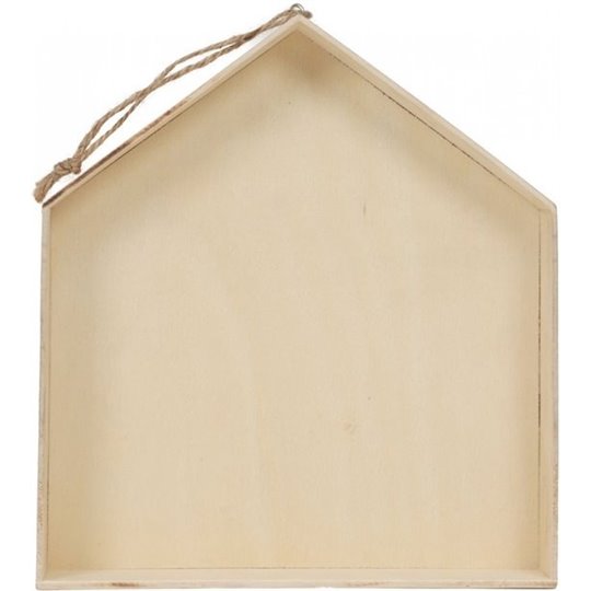 Boite maison suspendue en bois 16,7x18x6x3cm
