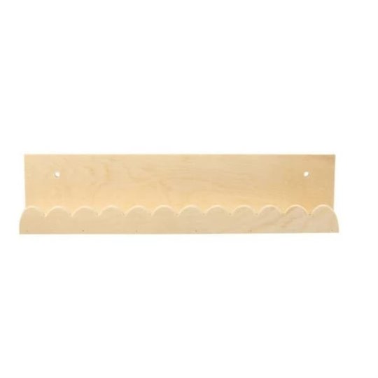 Etagère feston en bois 41,8x9x8cm