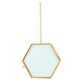 Cadre en verre hexagonal à suspendre 15x13cm