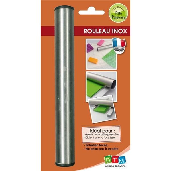 Rouleau inox pour étalement des pâtes autodurcissante