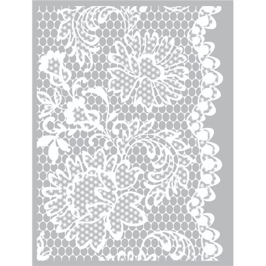 Pochoir silkscreen dentelle 114x15,3cm
