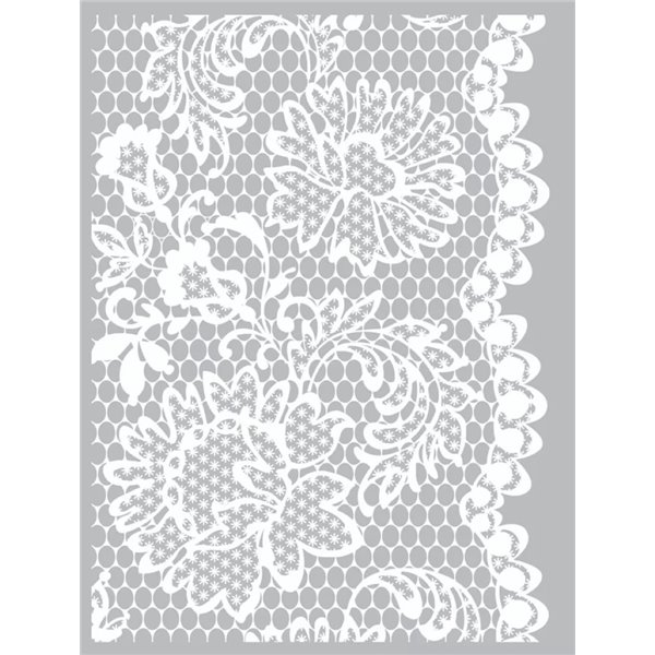 Pochoir silkscreen dentelle 114x15,3cm