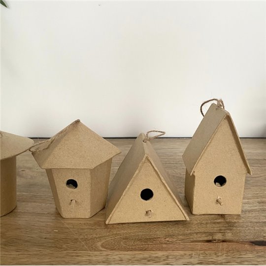 Nichoir à oiseaux en carton x6